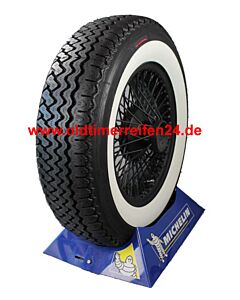 155R15 82H TT Michelin XAS ca. 50mm MOR-Classic Weißwand