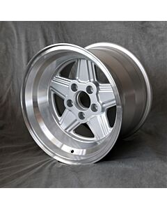 Alufelge 10x15 Maxilite Penta silber/glanzgedreht
