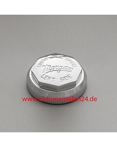 ZV-Mutter 8-kant R-42/8 tpi MWS LH KCM4280L Morgan Gravur Chromed -TÜV-gerecht-