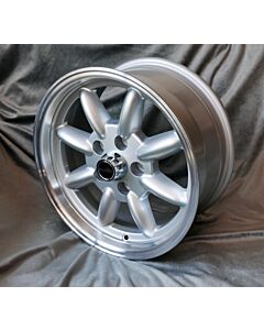 Alufelge 7x15 Maxilite Minilite silber/glanzgedreht Volvo