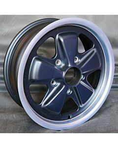 Alufelge 6x15 Maxilite Fuchs mattschwarz/glanzgedreht Lieferzeit ca. 10-14 Tage