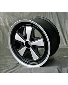 Alufelge 9x17 Maxilite Fuchs mattschwarz/glanzgedreht Lieferzeit ca. 10-14 Tage