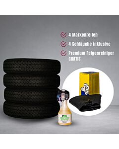 MERCEDES 190SL REIFEN-KOMPLETTSET 6.40/7.00R13 87S TL Vredestein Sprint Classic -P 6.40-7.50, 185-205/70-13 Schlauch Michelin