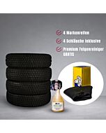 MERCEDES PAGODE SL REIFEN-KOMPLETTSET 185R14 90H TL Michelin MXV-P (1 Set=4 Stück) TL-Gummi Ventil TR-13 medium Metallkappen Gratis: Dr.Wack P21S HighEnd Felgenreiniger,750ml