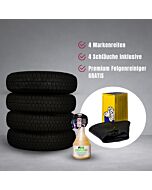 MERCEDES 190SL REIFEN-KOMPLETTSET 4 Stück 6.40/7.00R13 87S TL Michelin ZX + Schlauch Ventillochreduzierung TR-15/13 Gratis: Dr.Wack P21S HighEnd Felgenreiniger,750ml