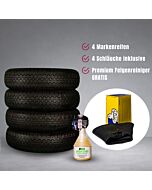 JAGUAR E-TYPE REIFEN-KOMPLETTSET 185R15 91V TL Pirelli Cinturato CA67 (1 Set=4Stk) inkl. Schlauch, Felgenband u Ventilkappenset Gratis: Dr. Wack P21S HighEnd Felgenreiniger,750ml
