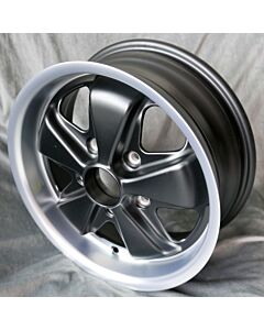 Alloy Wheel 6x16 Maxilite Fuchs matt black/polished Porsche