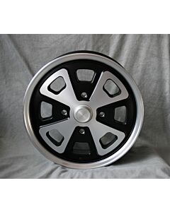 Alloy Wheel 5,5x15 Maxilite Babyfuchs black/polished VW