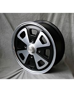 Alloy Wheel 5,5x15 Maxilite Babyfuchs black/polished Porsche