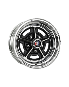 6.0x14 Buick Rallye chromed/black Lochkreis 5x4 3/4  -  Backspace 3,5