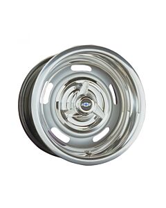6.0x14 Chevy Rallye Stahlfelge silber Lochkreis 5x4 3/4 - Backspace 4