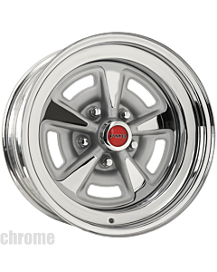 7.0x15 Pontiac Rallye II chromed/lackiert Lochkreis 5x4 3/4 backspace 4